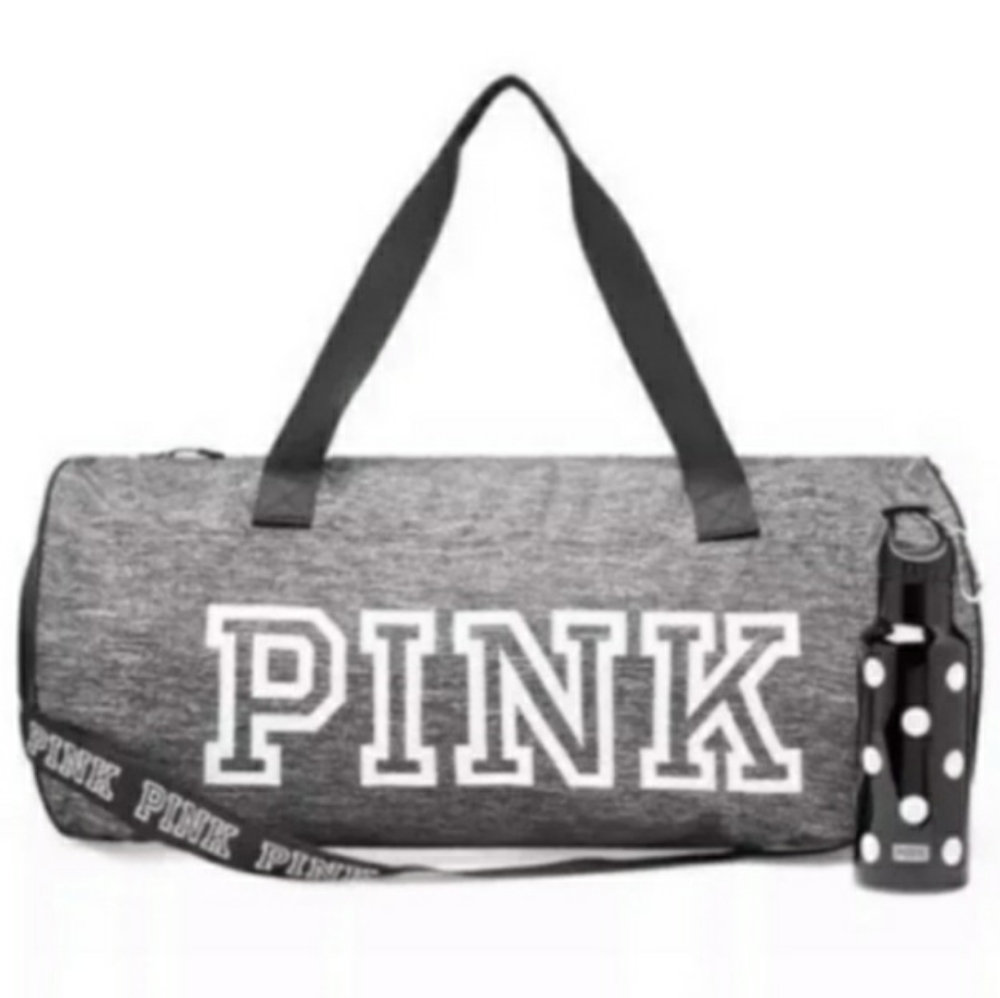 VS Pink Gym bag with water bottle